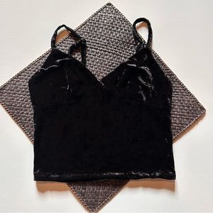 Velvet Crop Tank Top